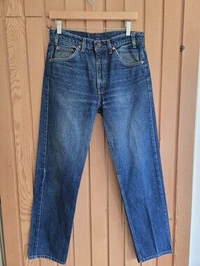 Vintage | Levi 505's With Orange Tab | Dark Denim | Size 32x30 | Western